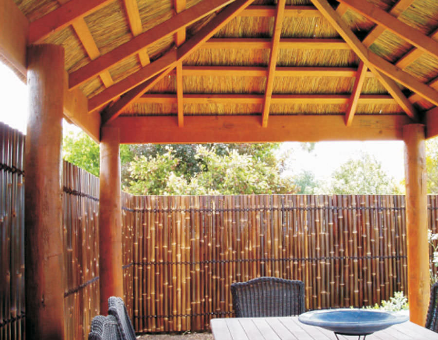 african thatch - cedar stained