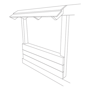 cubby house accessories - shop counter
