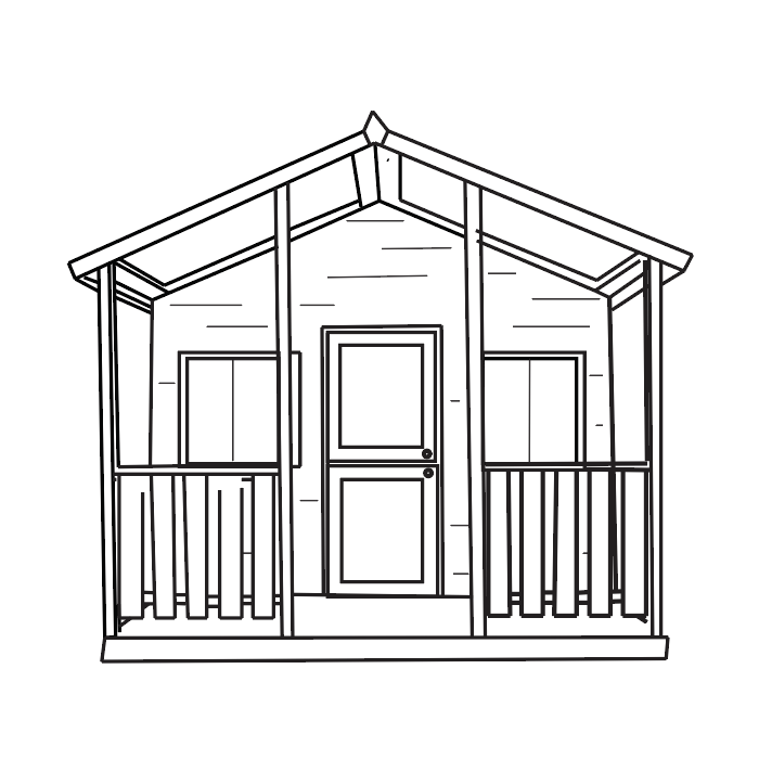 cubby house elevation - on ground